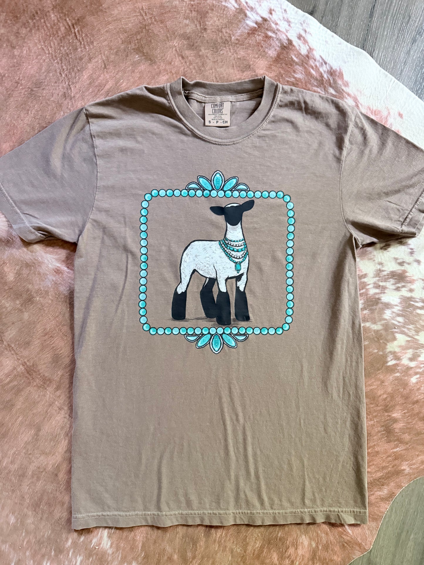 Comfort Colors Blinged Out Sheep