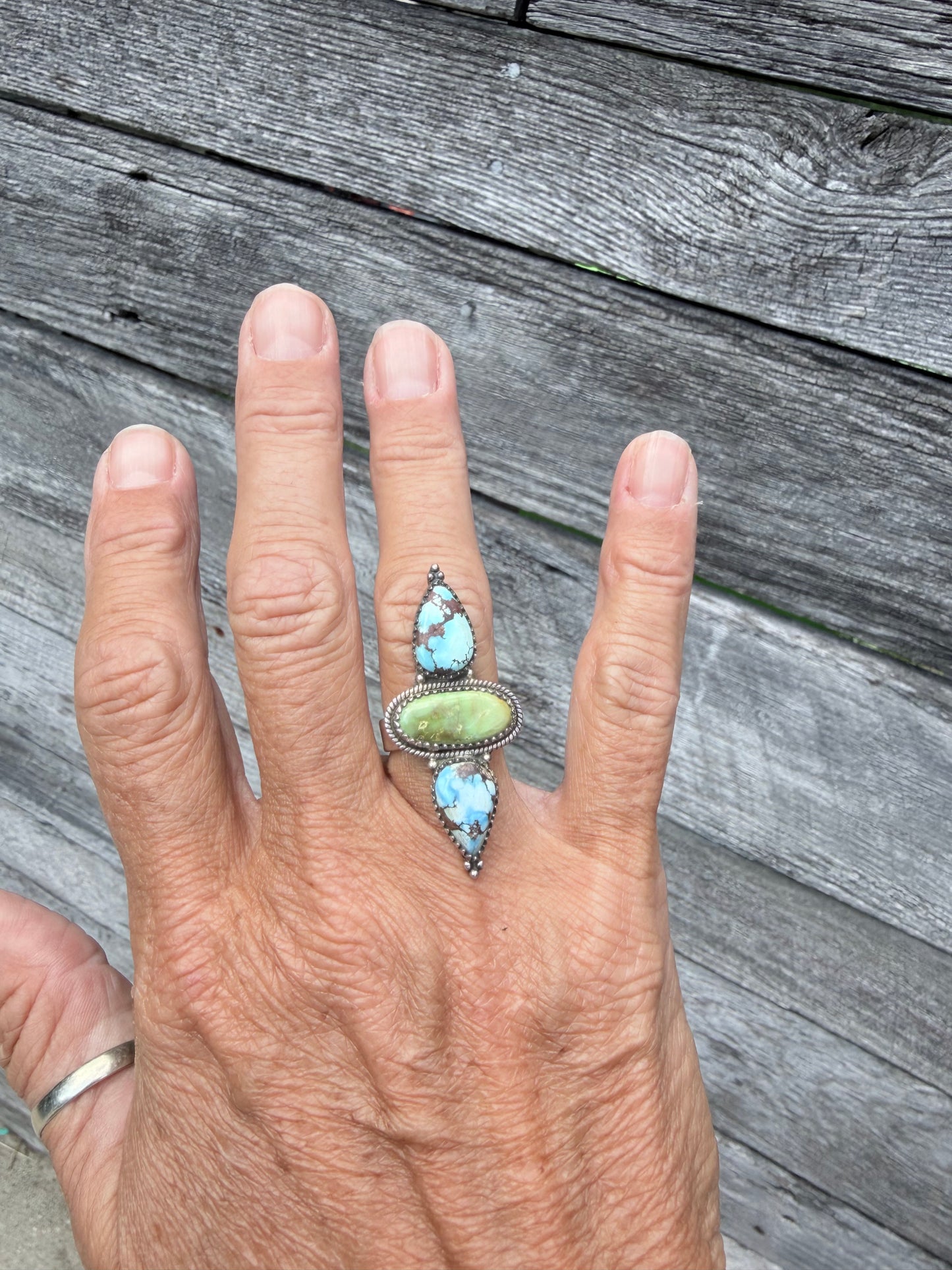 Golden Hills and Palomino Adjustable Sterling Ring