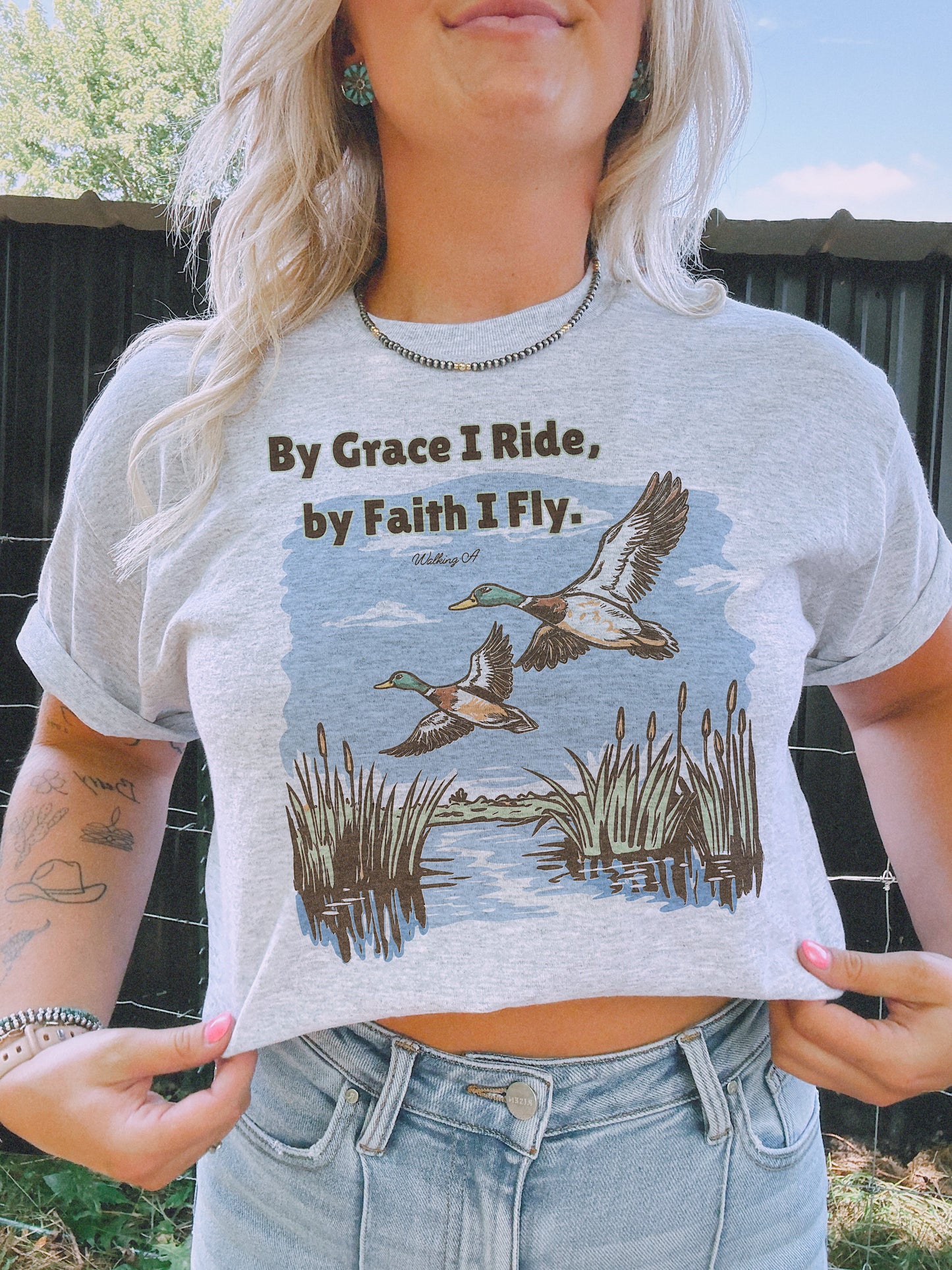 BY FAITH I FLY CREW or TEE