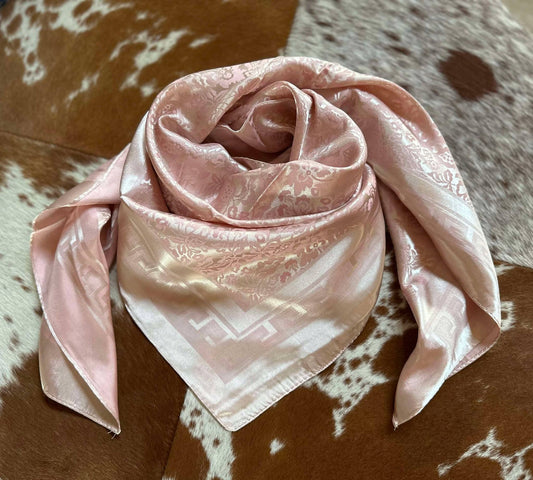 Blush Pink Jacquard Wild Rag
