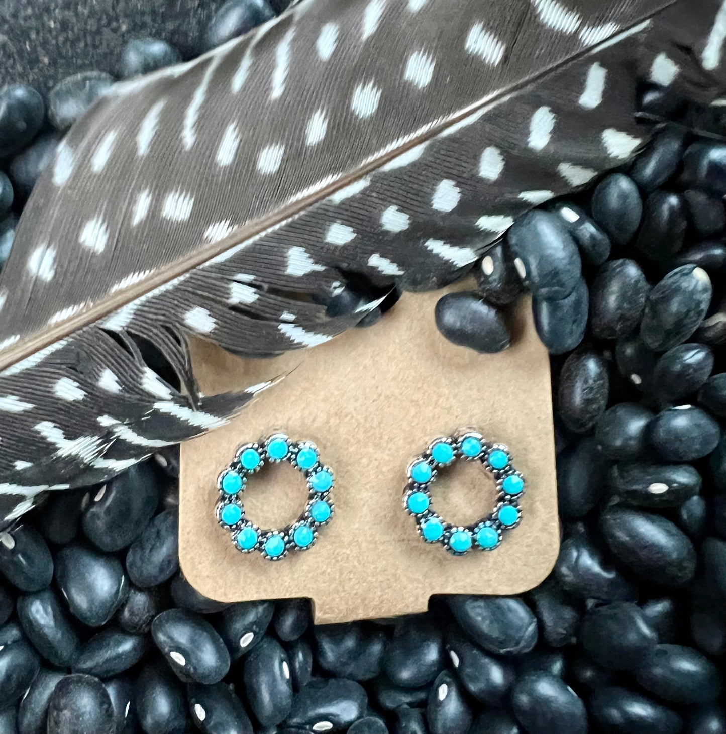 Round Stud Earrings