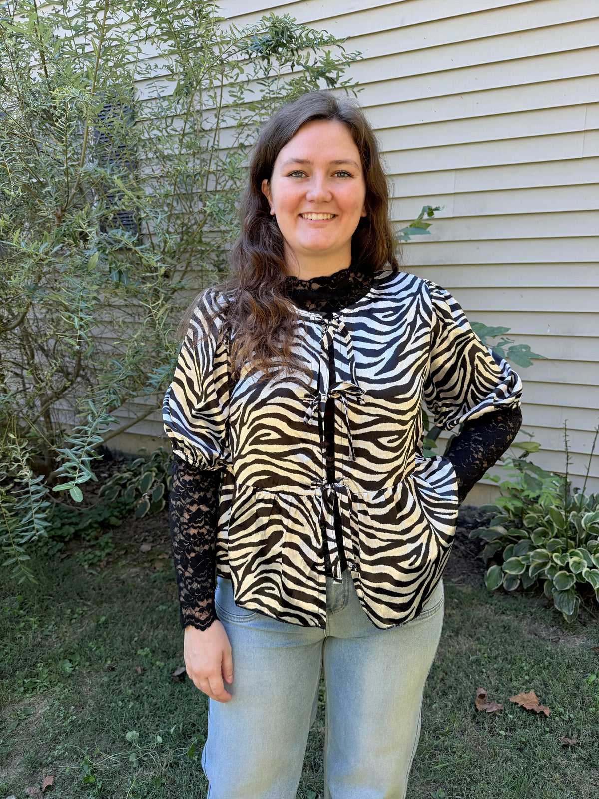 Cowgirl Safari Tie Top