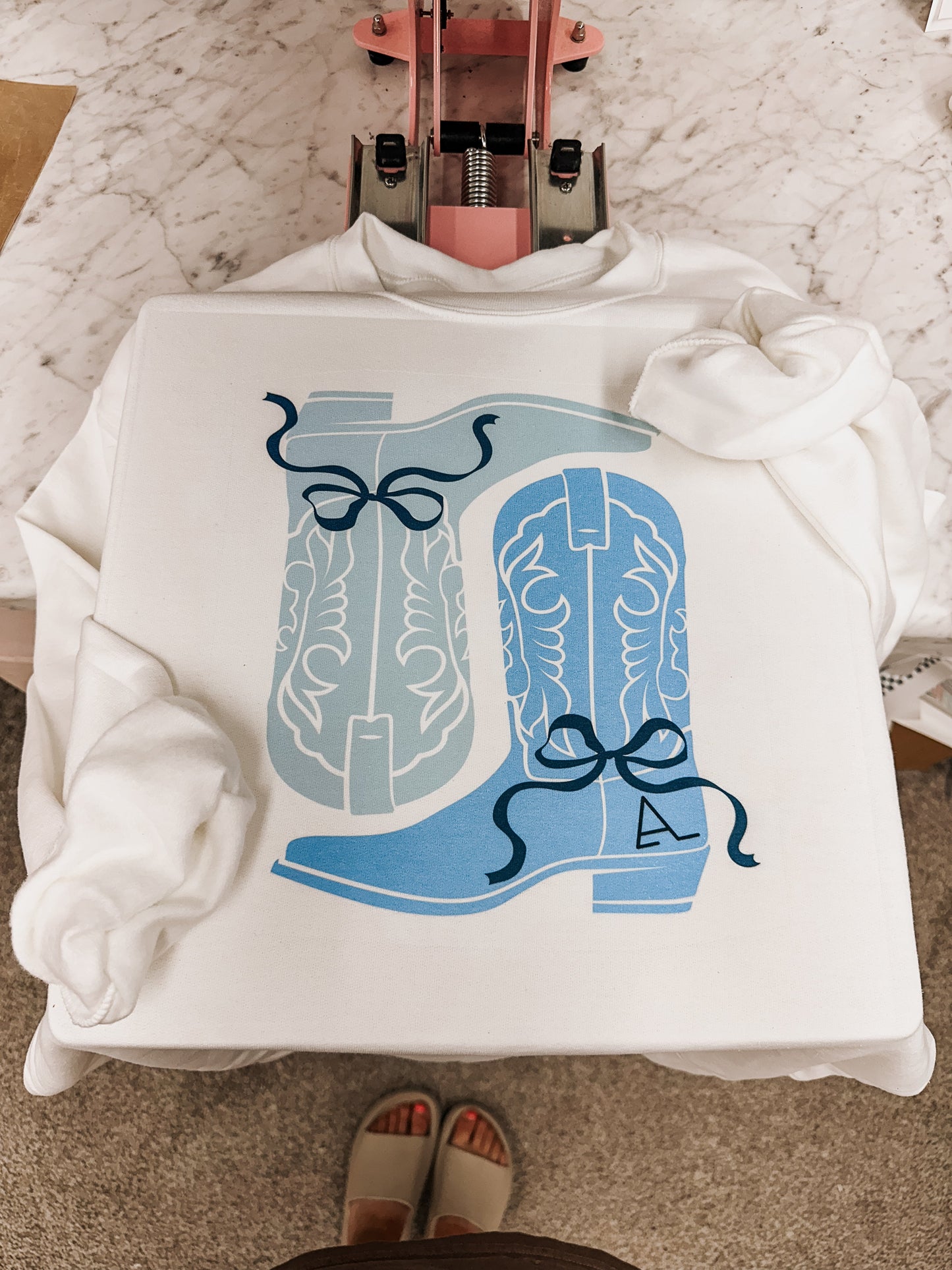 BLUE COQUETTE BOOTS CREW