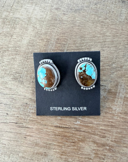 Number 8 Stud Earrings