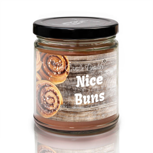 NICE BUNS - STICKY CINNAMON BUNS SCENTED - 6 OZ JAR CANDLE