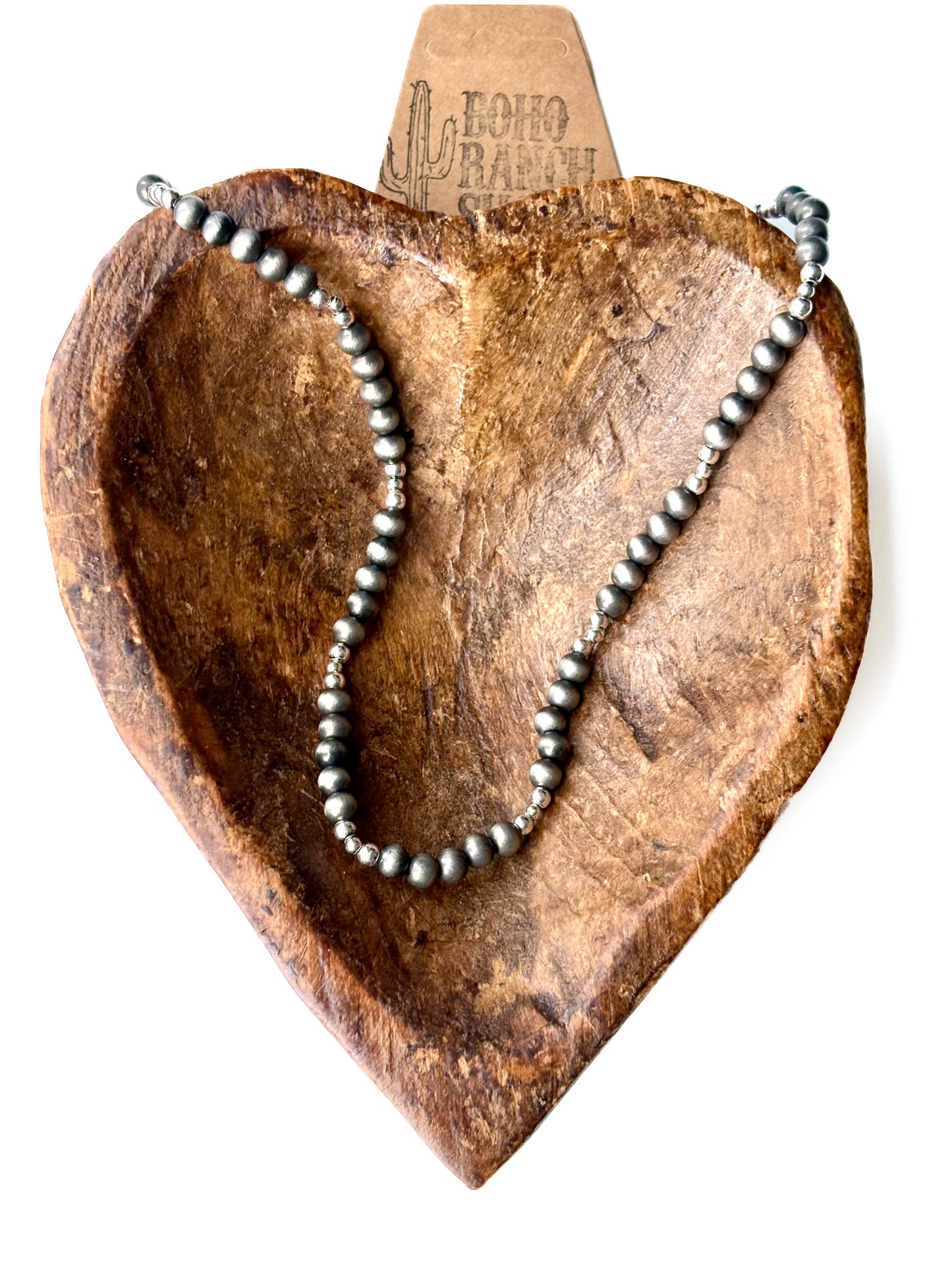 Western Style Navajo Pearl Bead Necklace