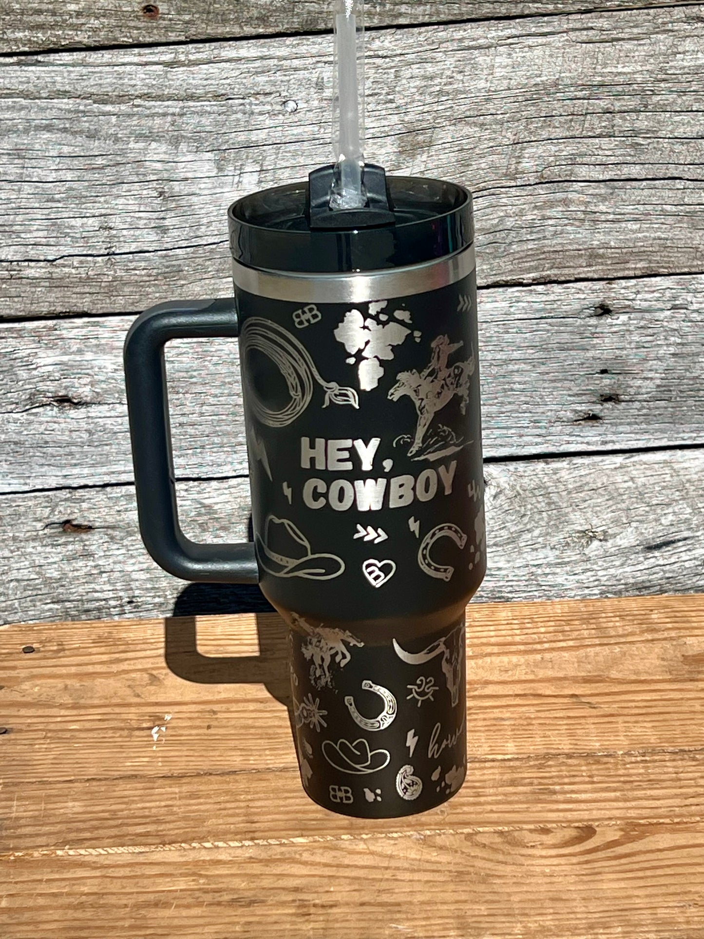 Western Cowboy Stainless Steel Tumbler