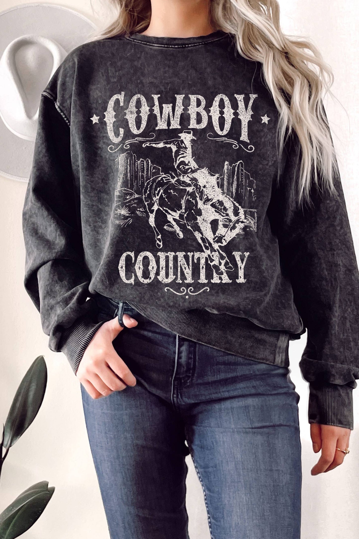 COWBOY COUNTRY GRAPHIC TERRY SWEATSHIRTS