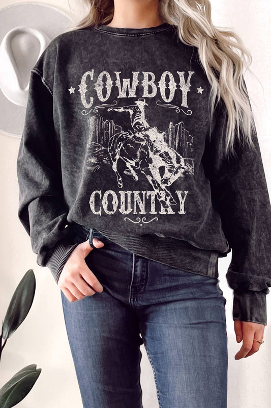 COWBOY COUNTRY GRAPHIC TERRY SWEATSHIRTS
