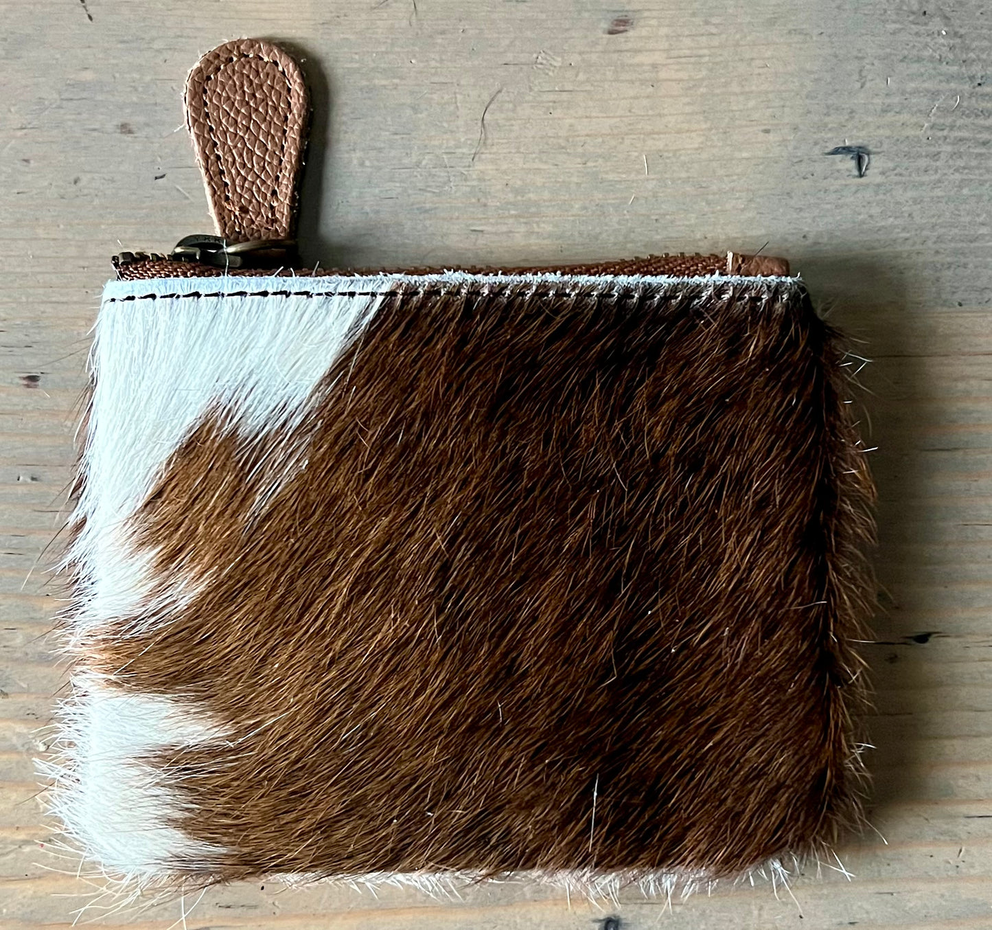 Cowhide Coin Pouch