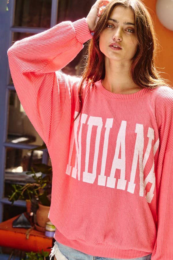 INDIANA Comfy Oversize Graphic Sweatshirt, Gameday