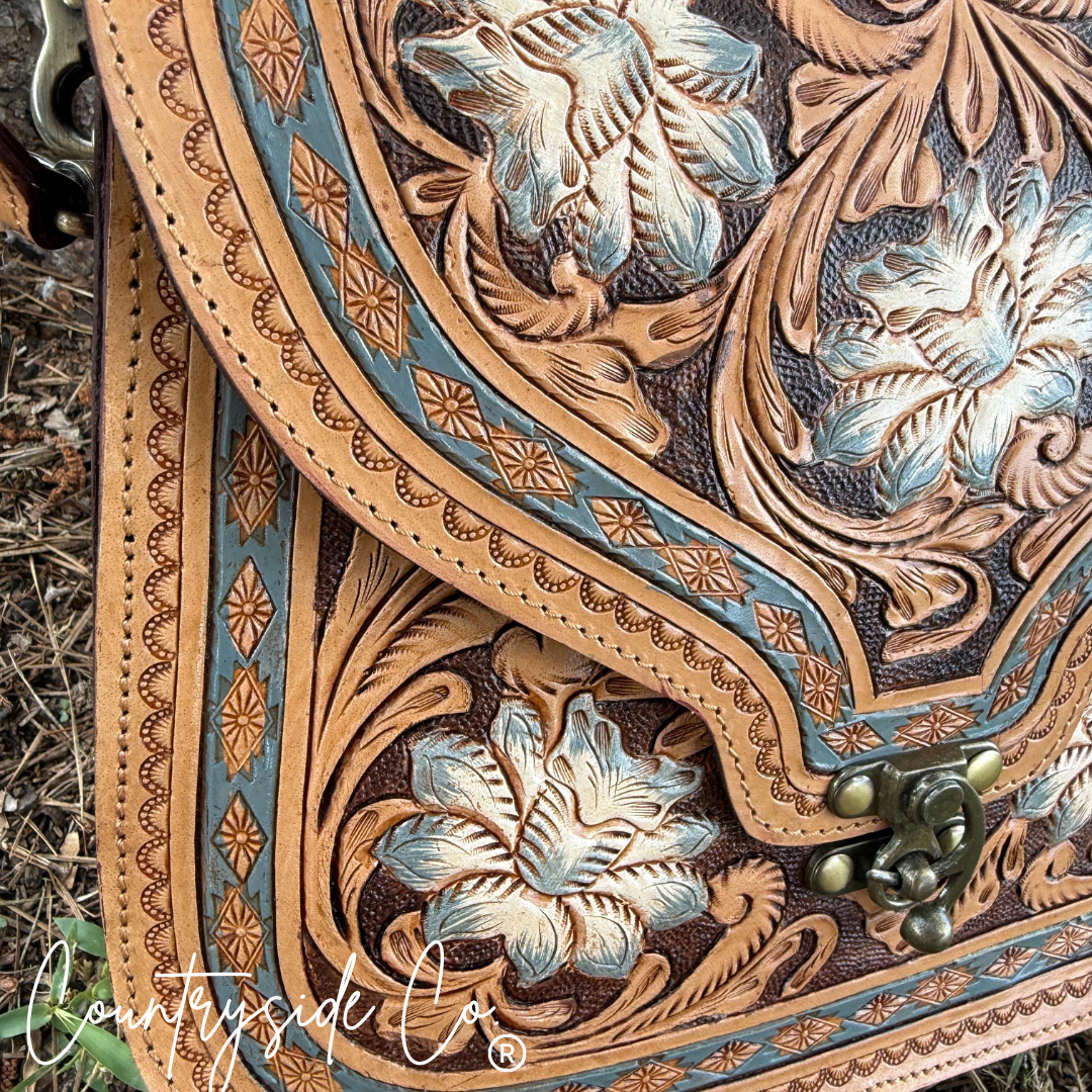 Stella Tooled Leather Handbag by Countryside