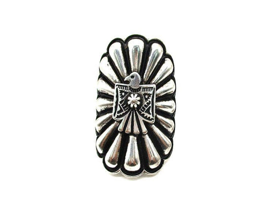 Western Thunderbird Concho Cuff Ring