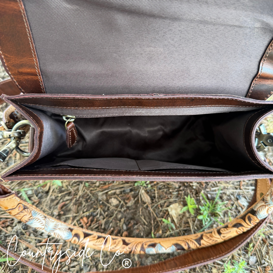 Stella Tooled Leather Handbag by Countryside
