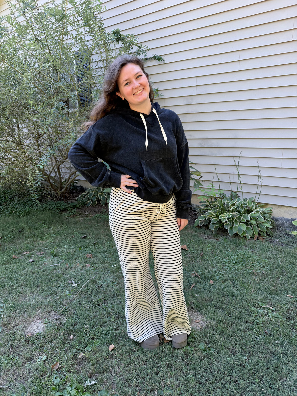 Striped Wide Leg Pants