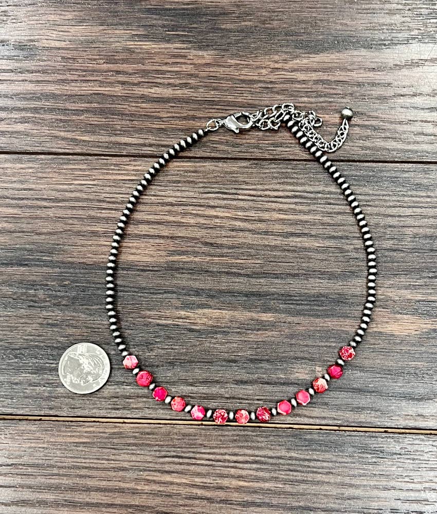 739475,Navajo Hexa Gemstone Necklace