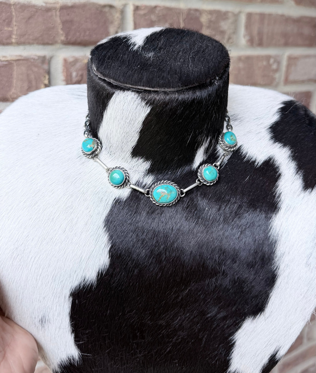 Native Made Kingman Choker Necklace By Augustine Largo