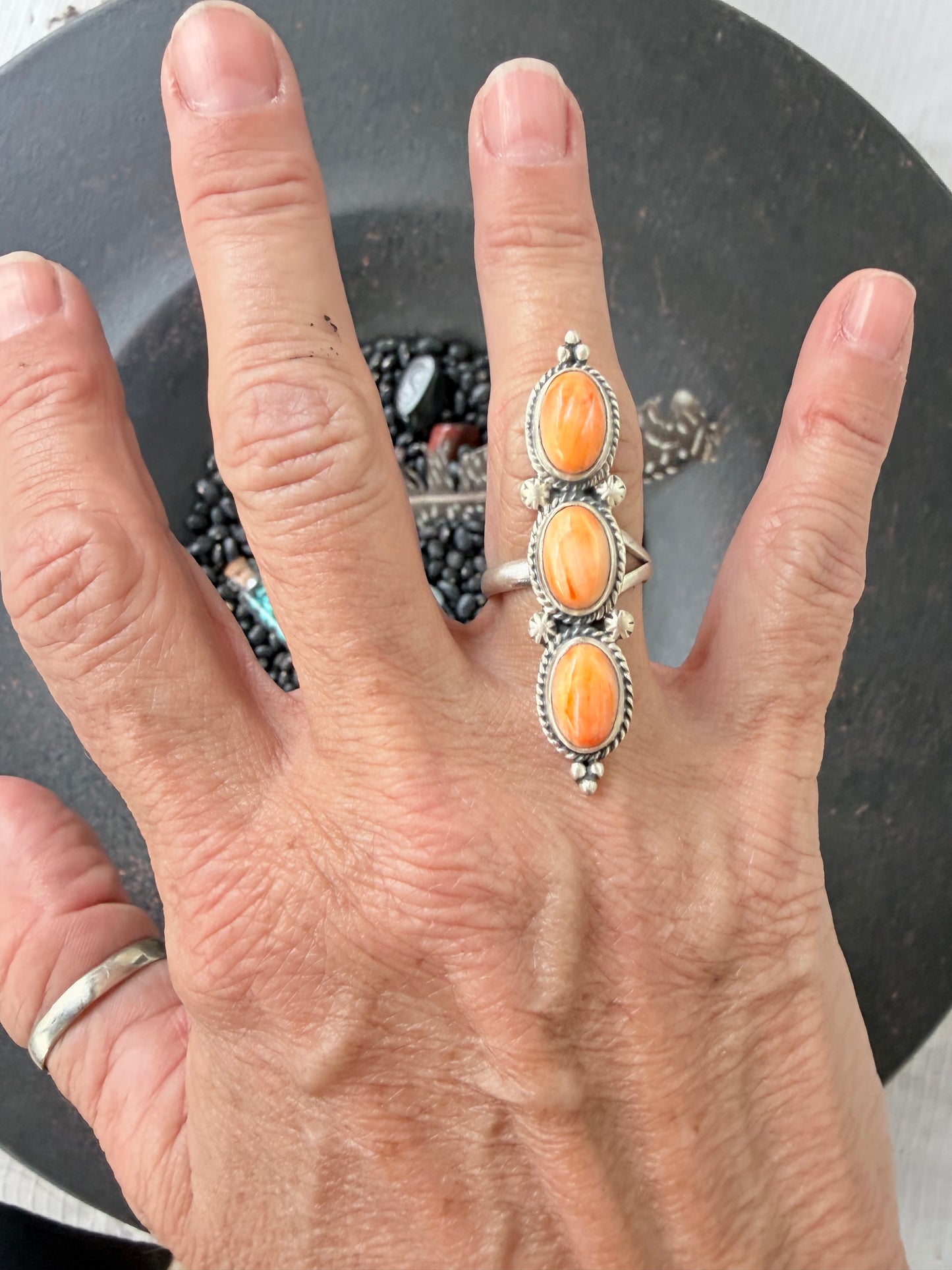 Orange Spiny Oyster Ring