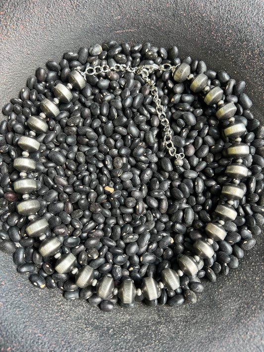 734258, 15” 12mm Navajo Bead Necklace