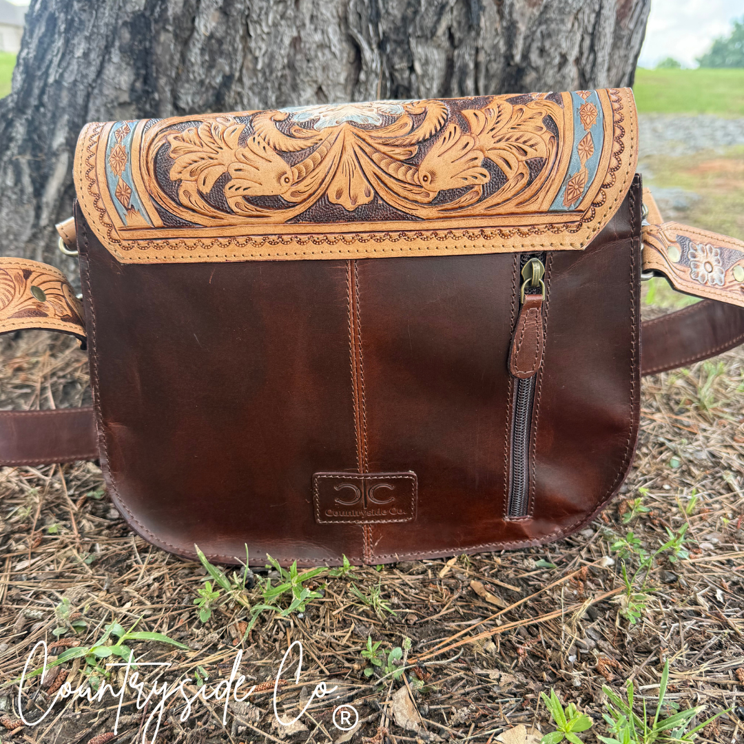 Stella Tooled Leather Handbag by Countryside