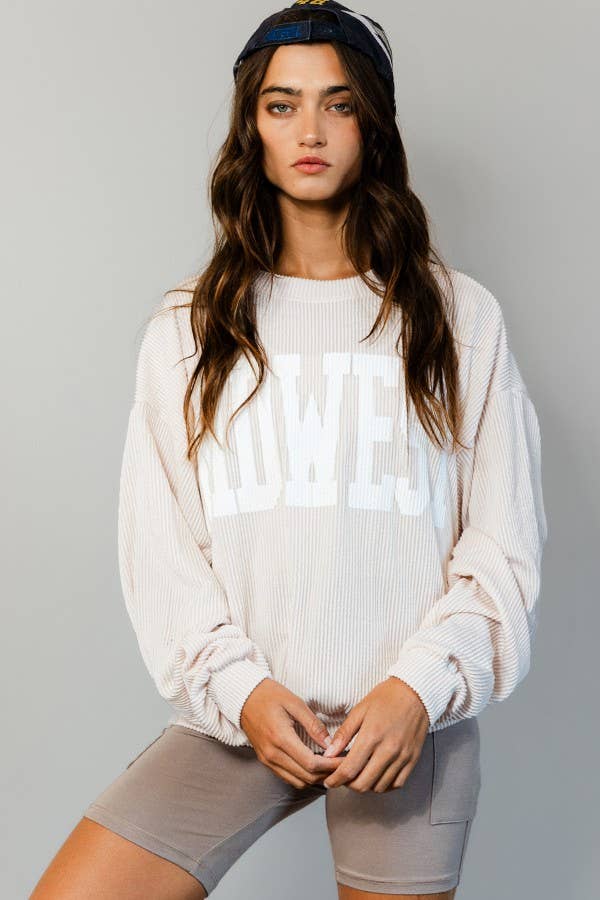 MIDWEST Comfy Oversize Graphic Sweatshirt, Gameday