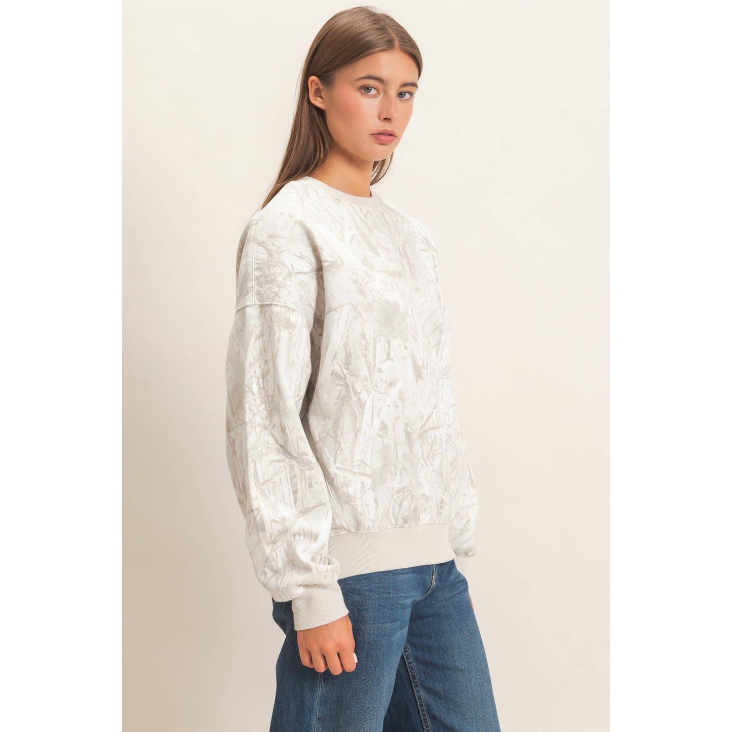 Tree Camouflage Crew Neck Sweatshirt