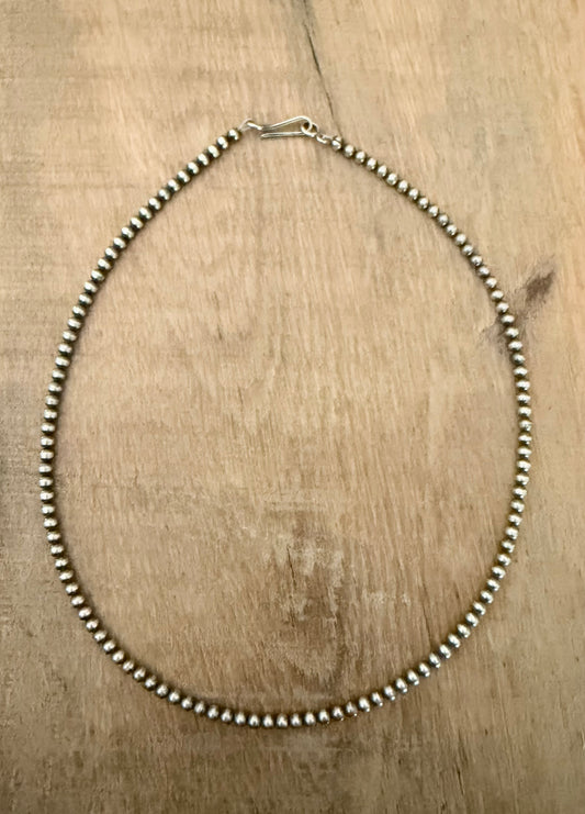 3mm Sterling Pearl Necklace