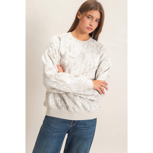 Tree Camouflage Crew Neck Sweatshirt