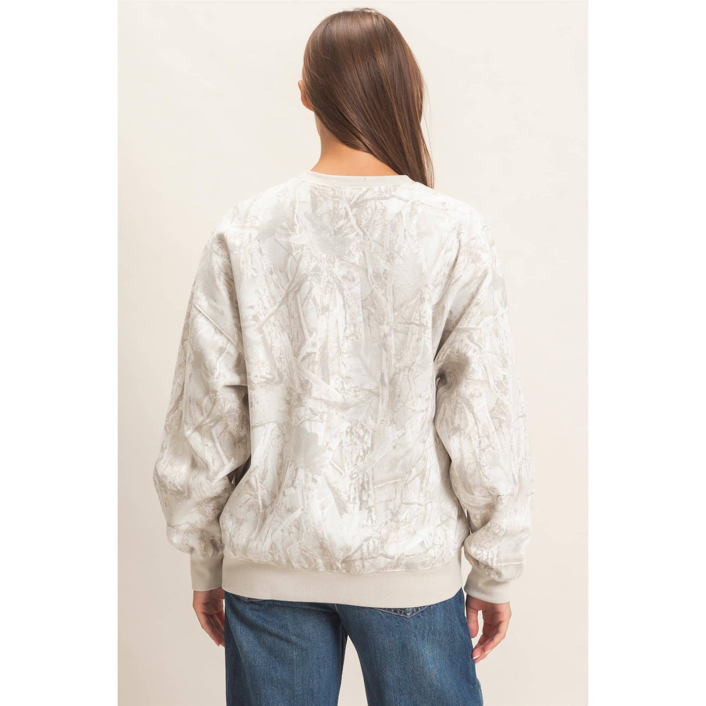 Tree Camouflage Crew Neck Sweatshirt