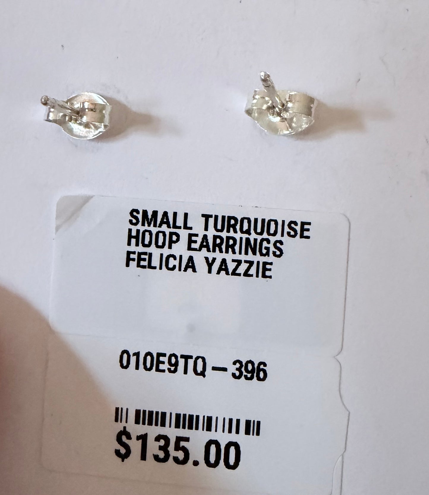 Native Made Sleeping Beauty Hoop Earrings