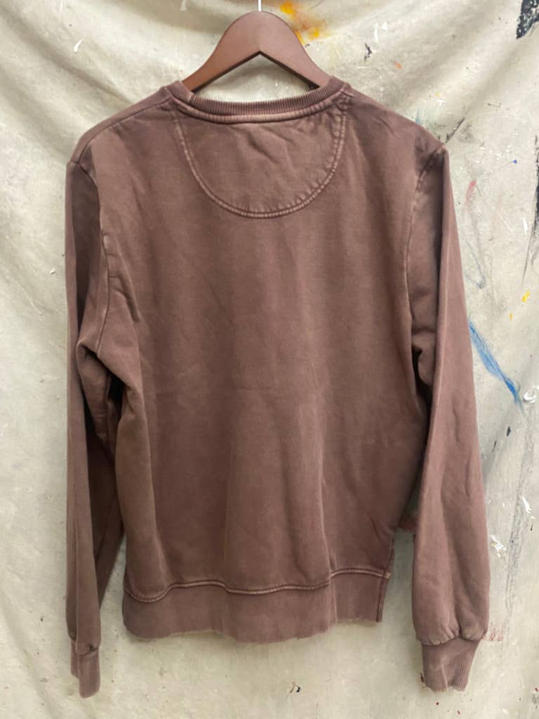 Born Free Acid Wash Crew neck sweatshirt