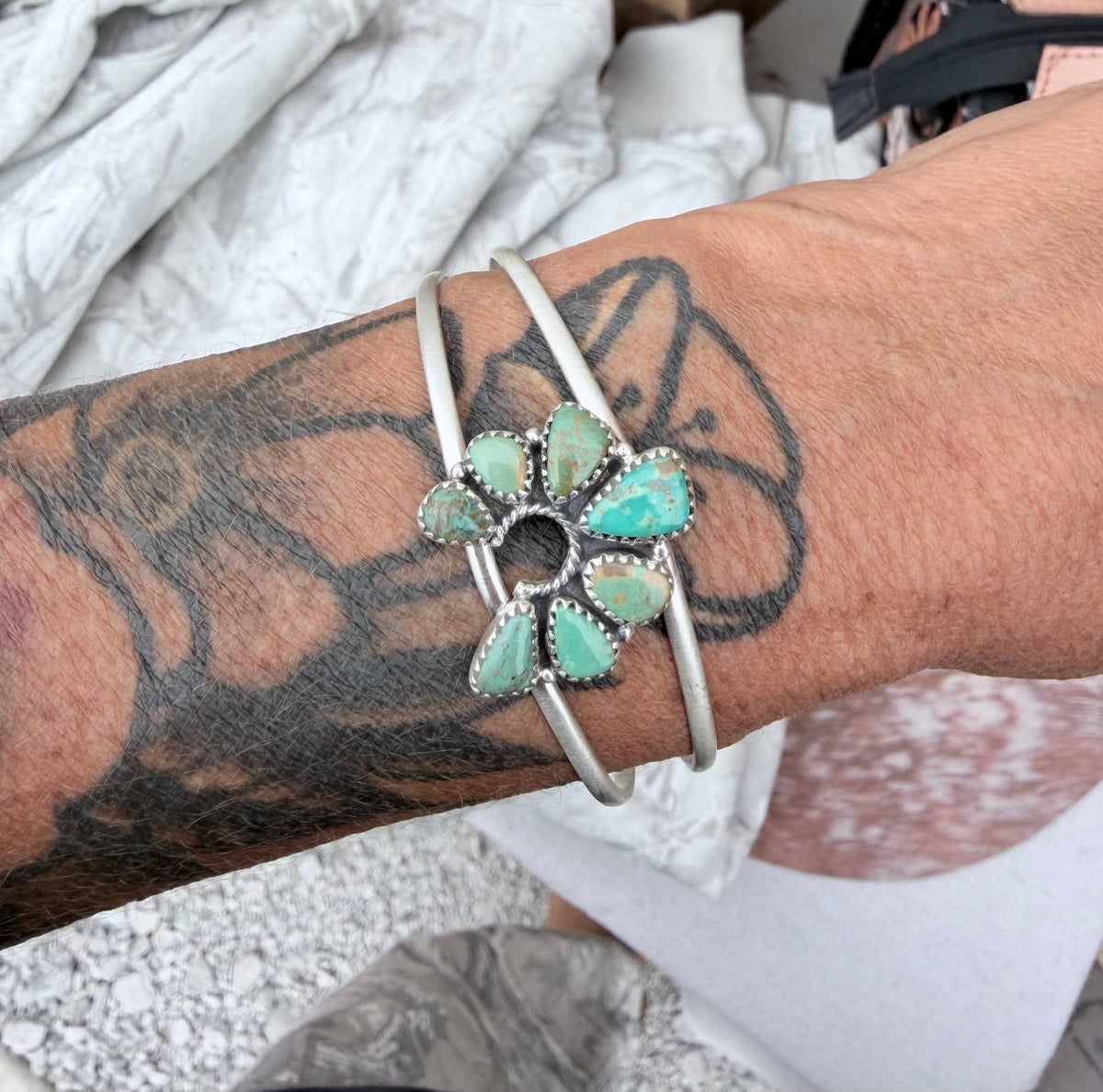 Cripple Creek Turquoise Cuff Bracelet