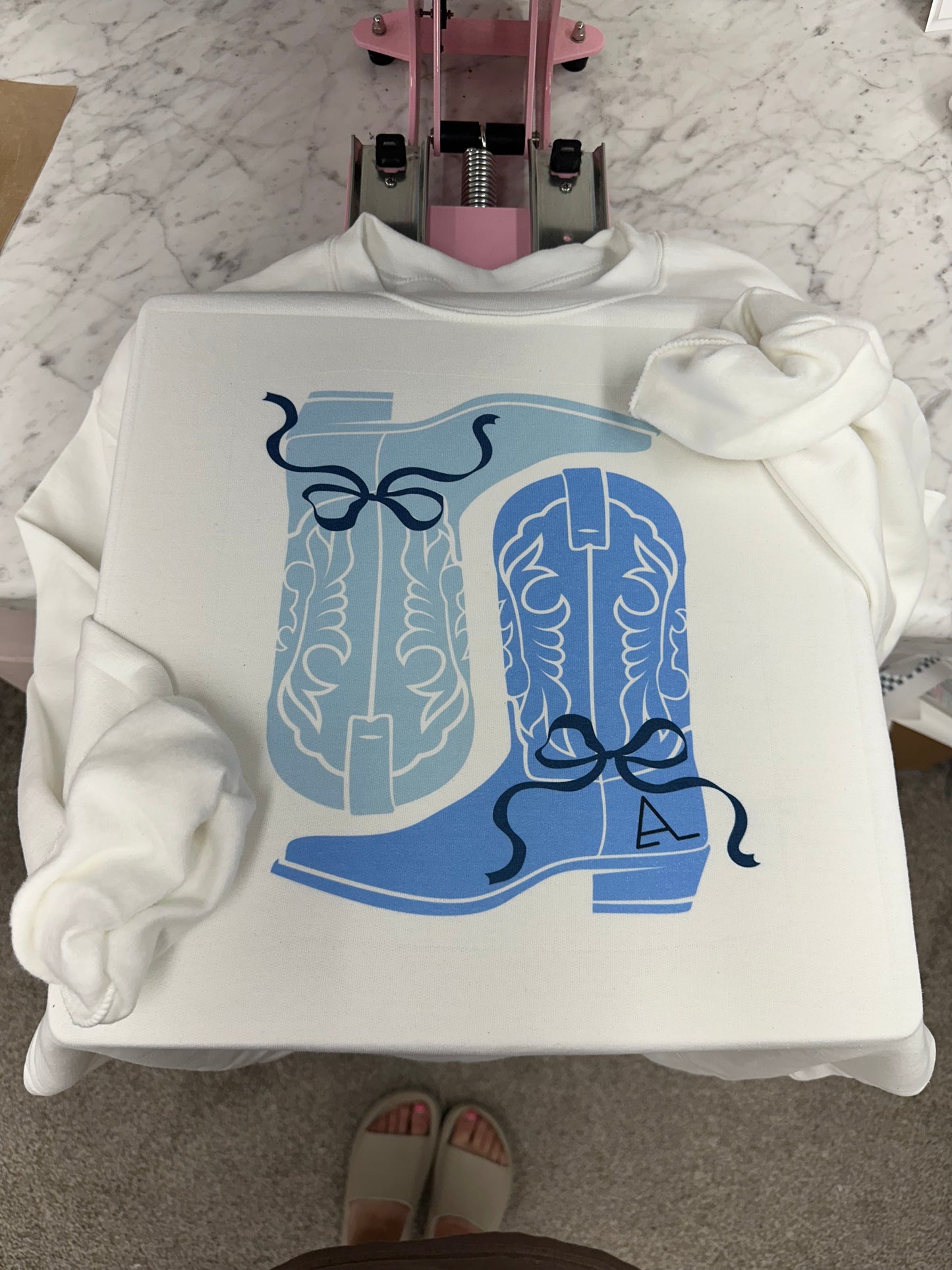 BLUE COQUETTE BOOTS CREW