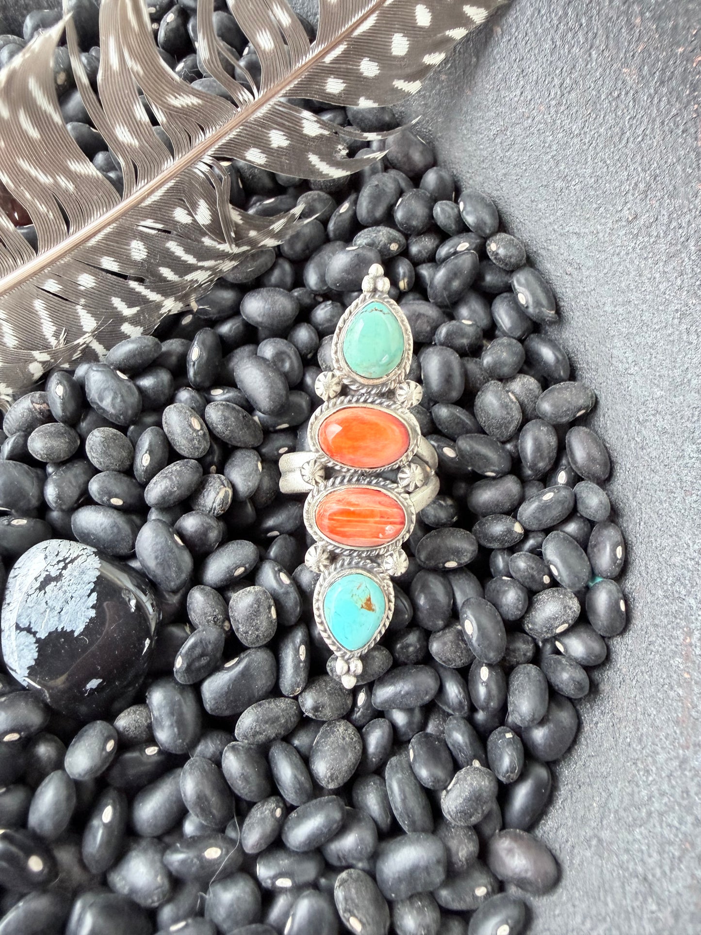 Kingman and Orange Spiny Oyster Ring