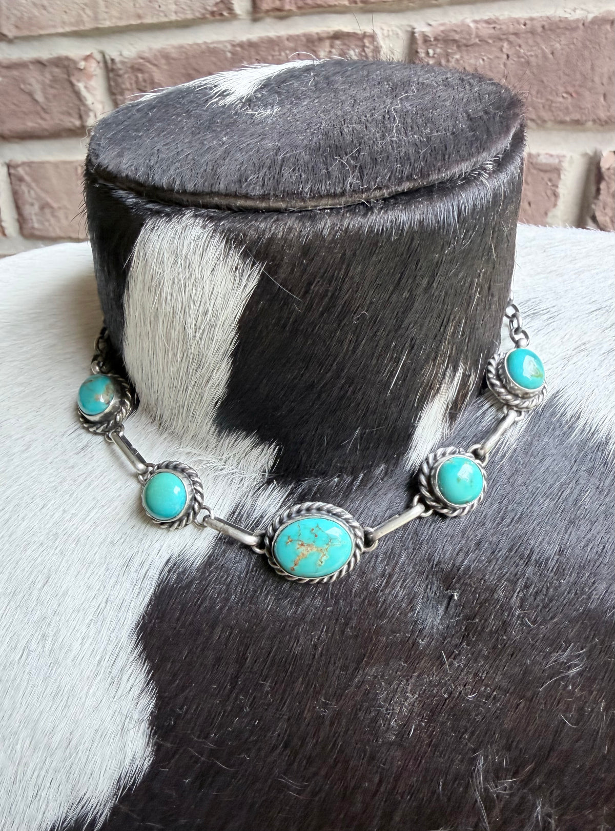 Native Made Kingman Choker Necklace By Augustine Largo