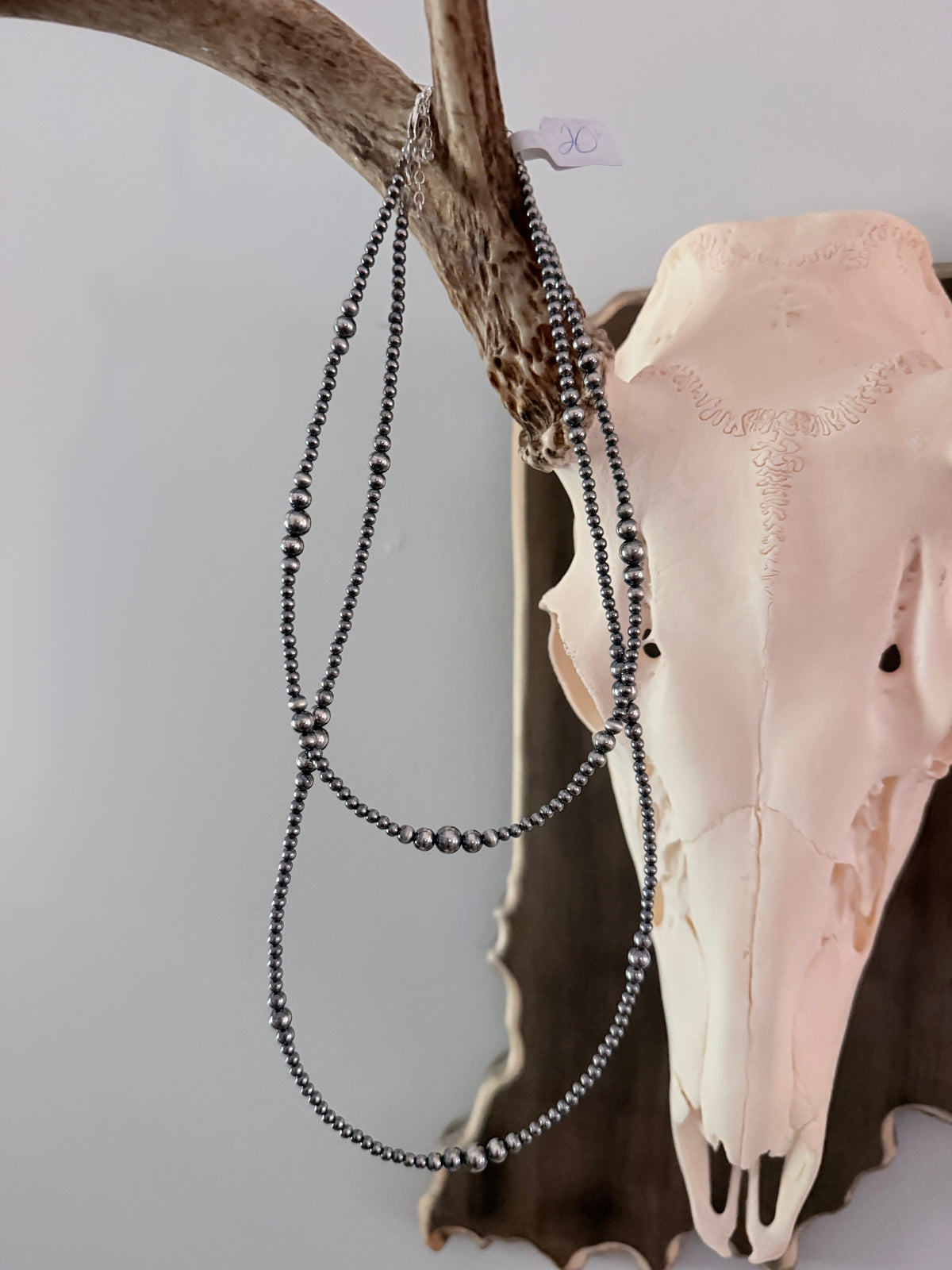Graduated Sterling Pearl Necklace