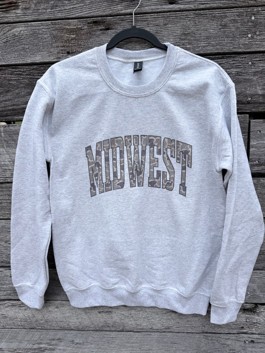 Camo Midwest Crew