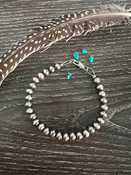 6mm Sterling Pearl Bracelet