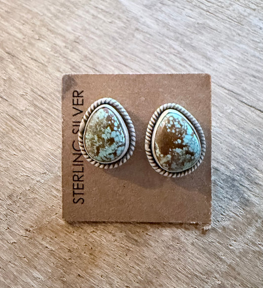 Number 8 Stud Earrings