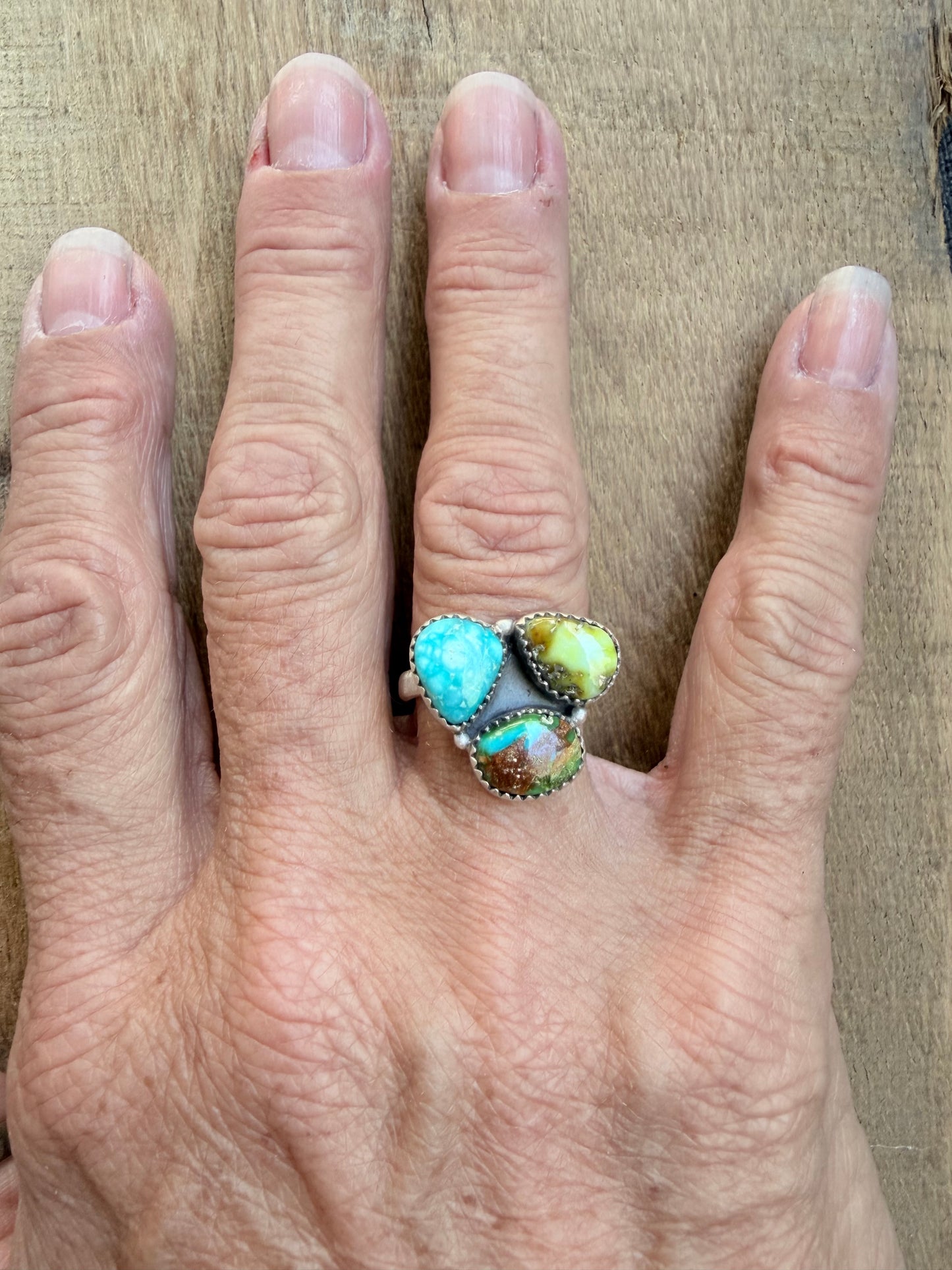 Palomino, Number 8, Bluebird Sterling Silver Ring