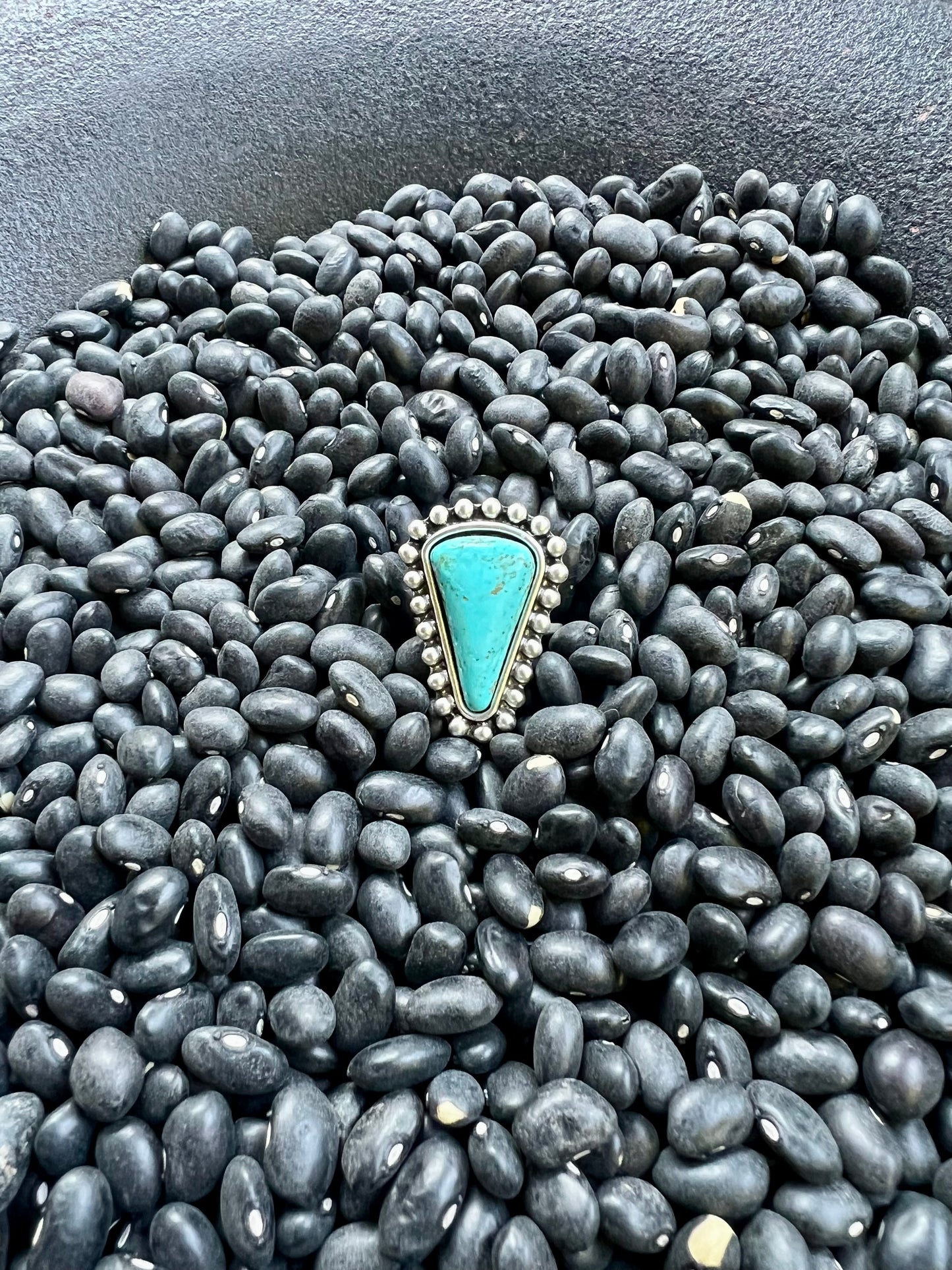 Triangle Shape Turquoise Ring