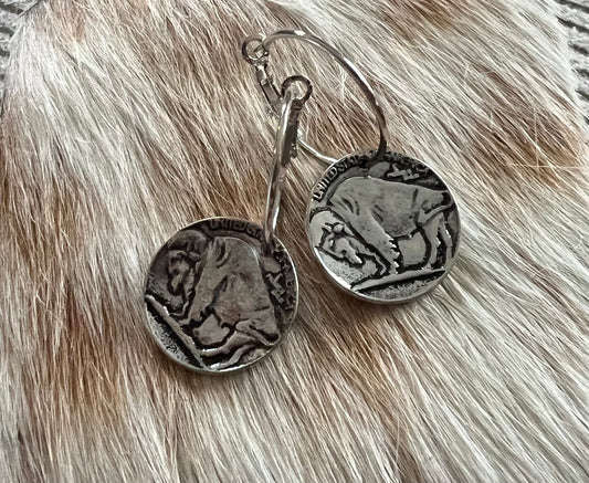 Buffalo Coin Earrings