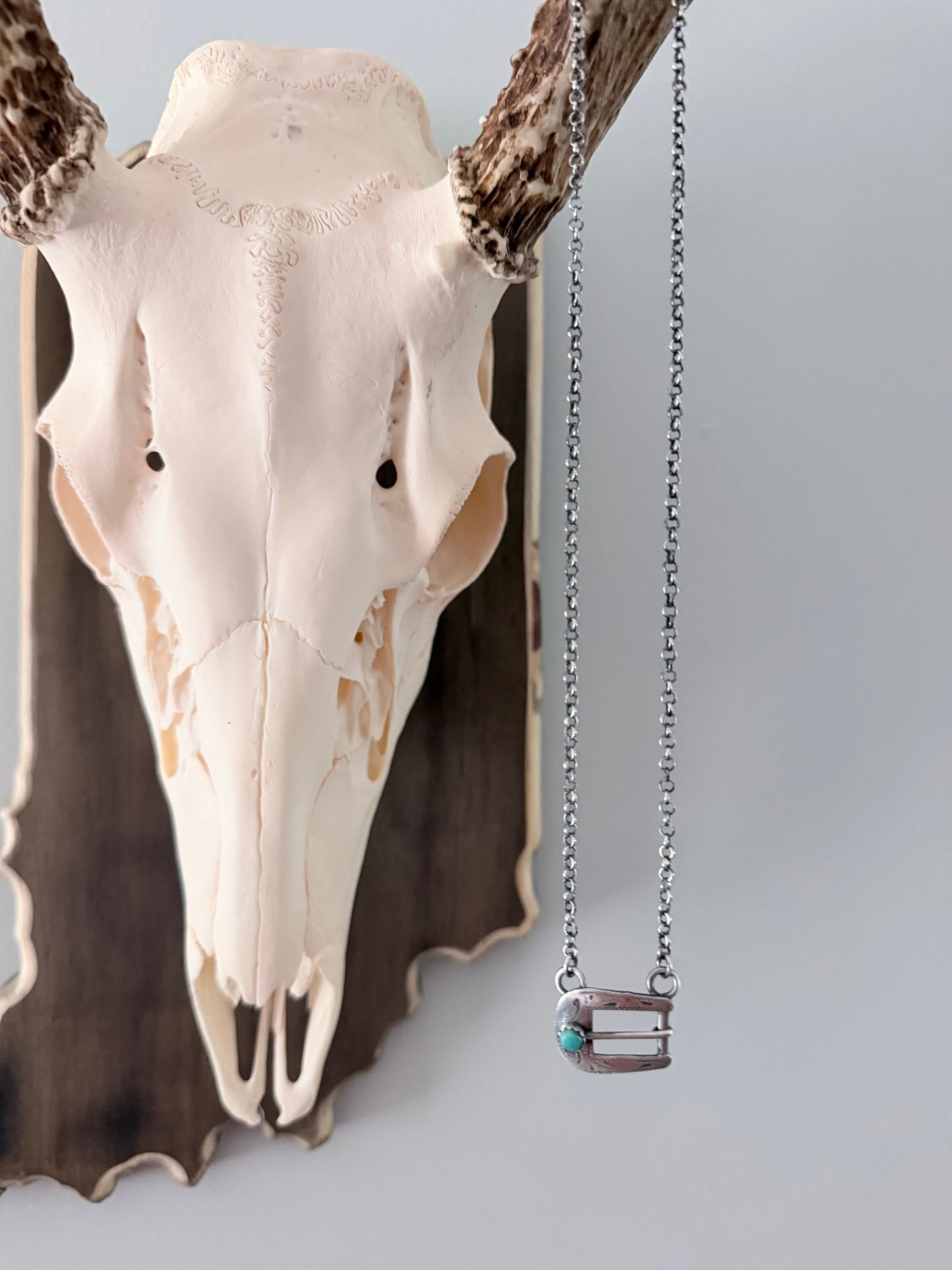 Native Made Buckle Necklace By Phil White
