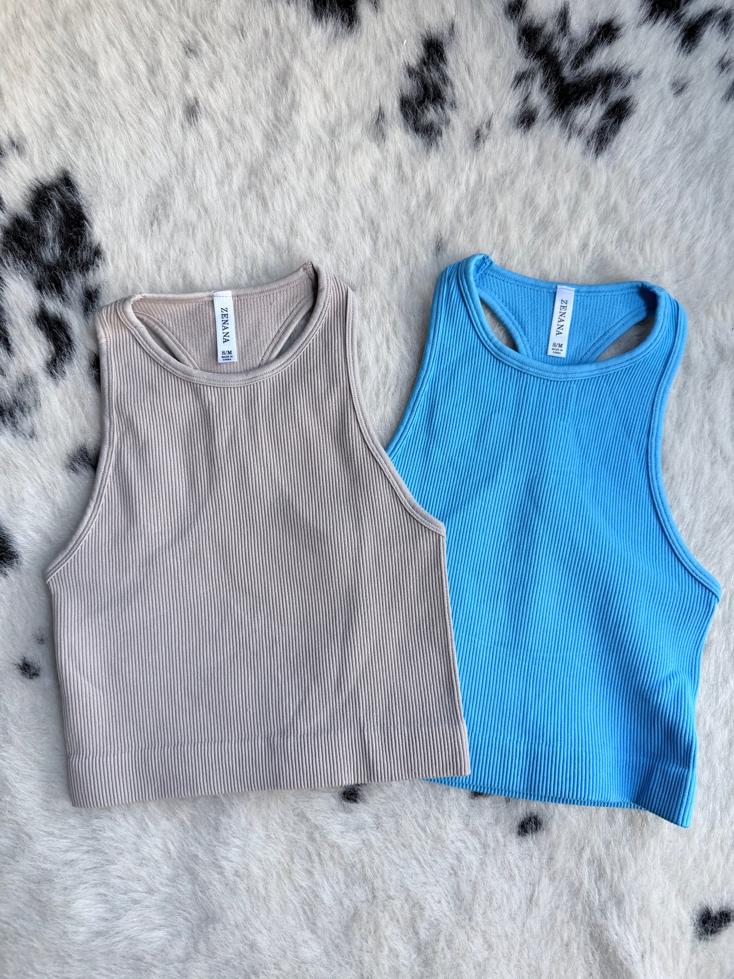Seamless Ribbed Razor Back Tank