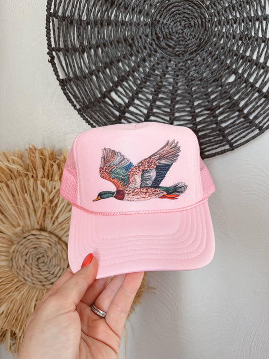 BEDAZZLED DUCK TRUCKER HAT