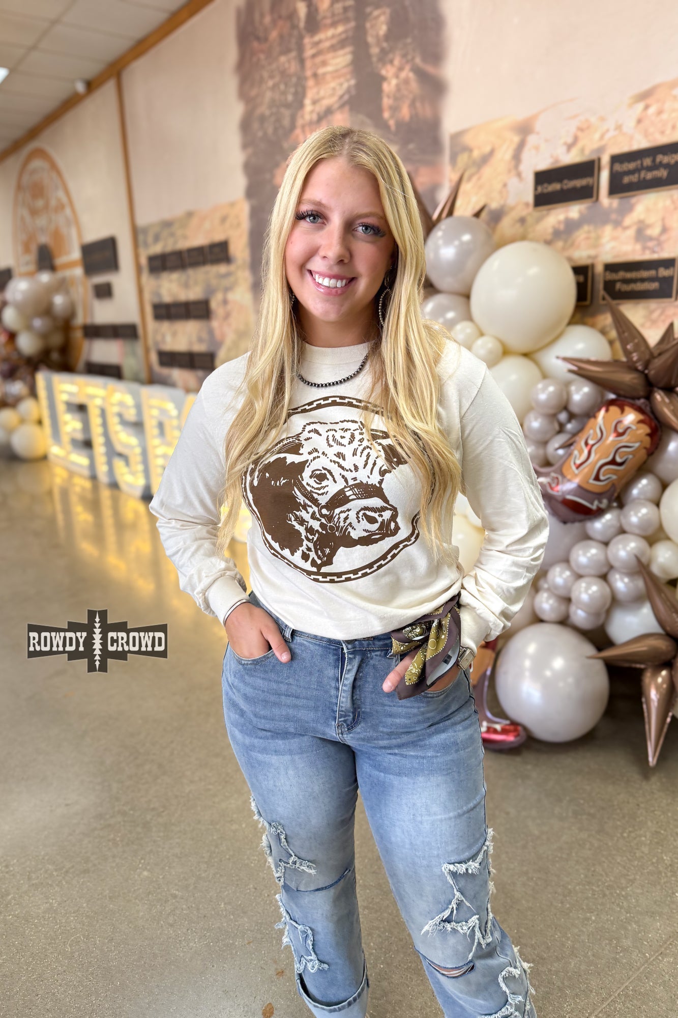 Happy Hereford Long Sleeve Tee