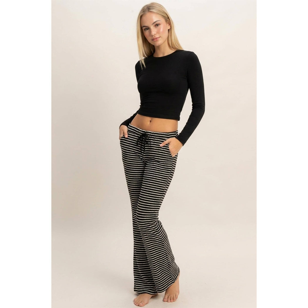 Striped Wide Leg Pants