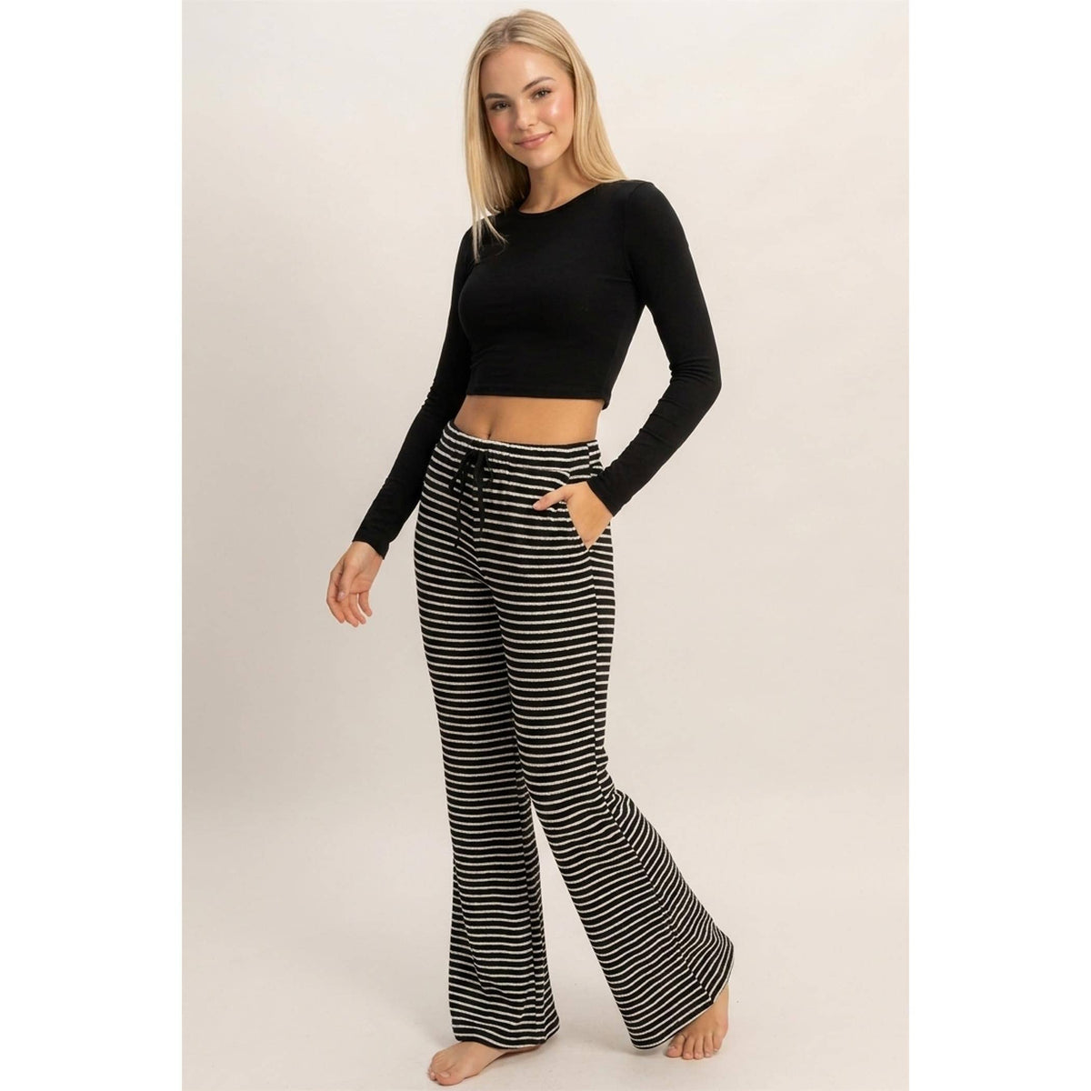 Striped Wide Leg Pants