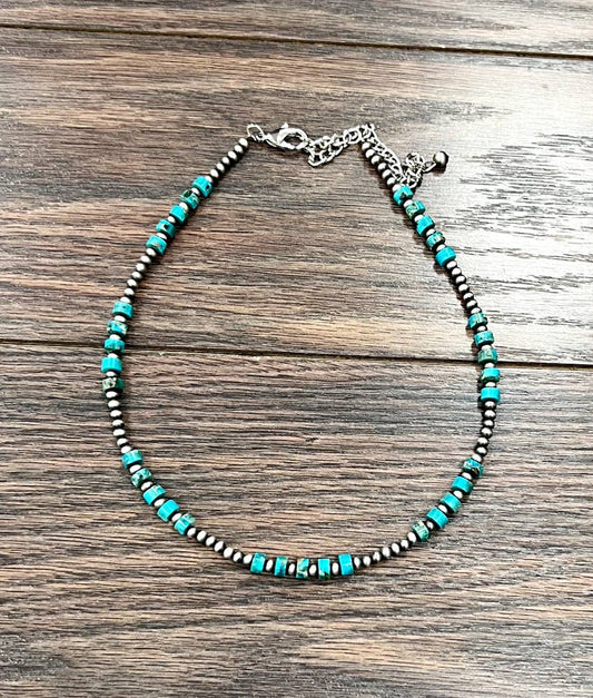 738506, Handmade Navajo Gemstone Necklace