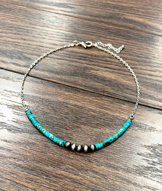734611, 15” 4mm Rondelle Gemstone Necklace